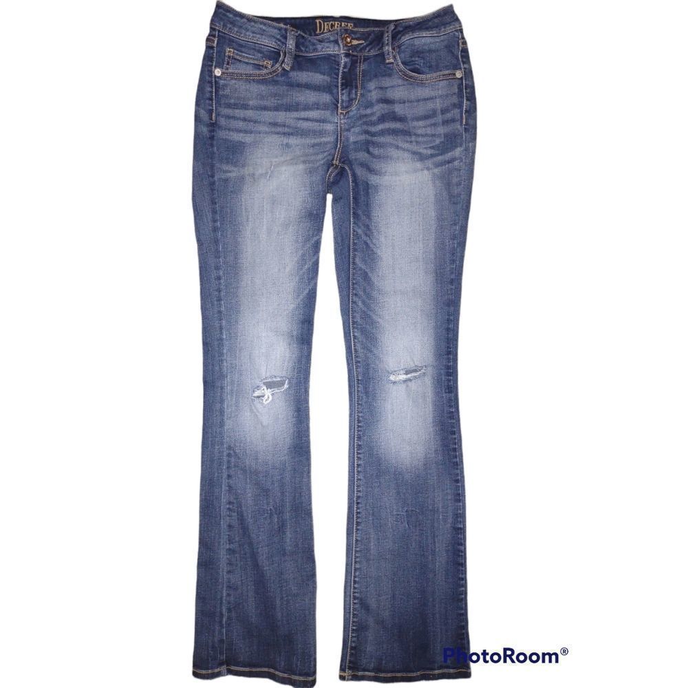 Decree Slim Bootcut Medium Wash Denim Jeans Size 5